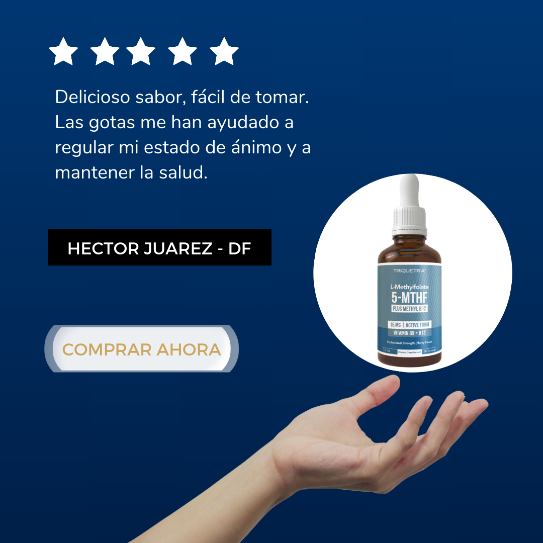 Suplemento L-Metilfolato + B12