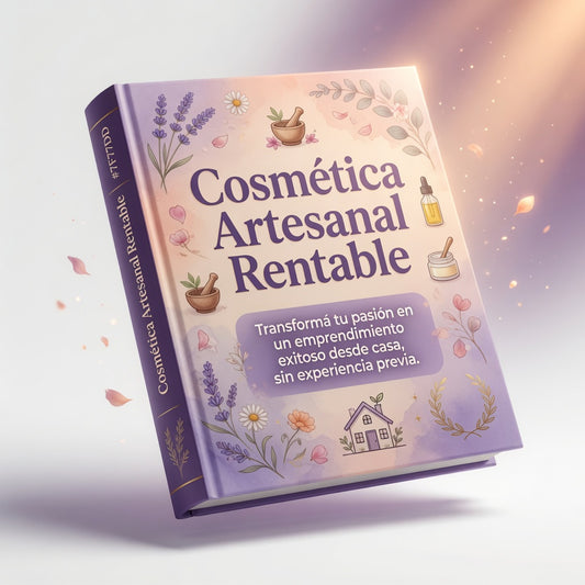 Emprende con Cosmética Natural 🧴 + 100 recetas caseras: Gana $400-$500 extra mensual