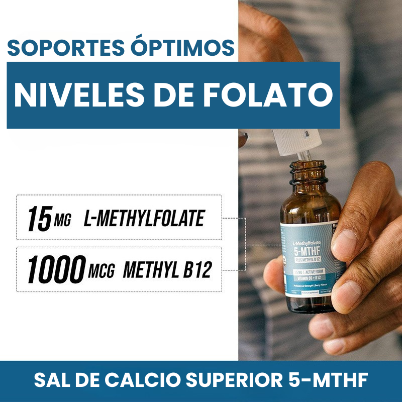 Suplemento L-Metilfolato + B12