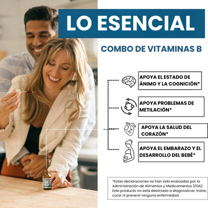 Suplemento L-Metilfolato + B12
