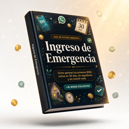 Ingreso de Emergencia — Cómo Generar Tus Primeros $500 Online en 30 Días Partiendo de Cero, Sin Seguidores y Sin Invertir Nada
